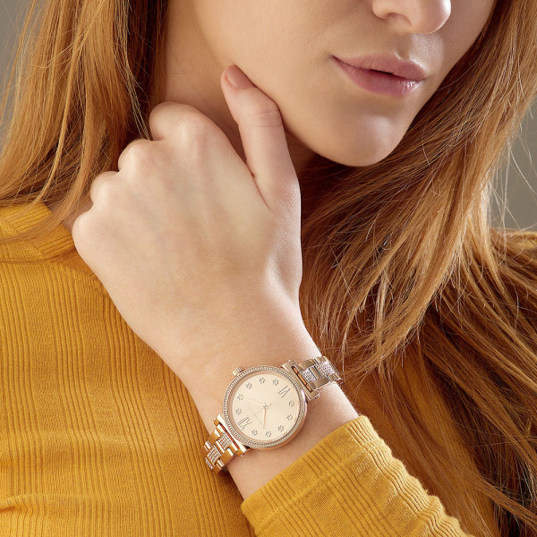 Sofie Pavé Rose Gold-Tone Smartwatch