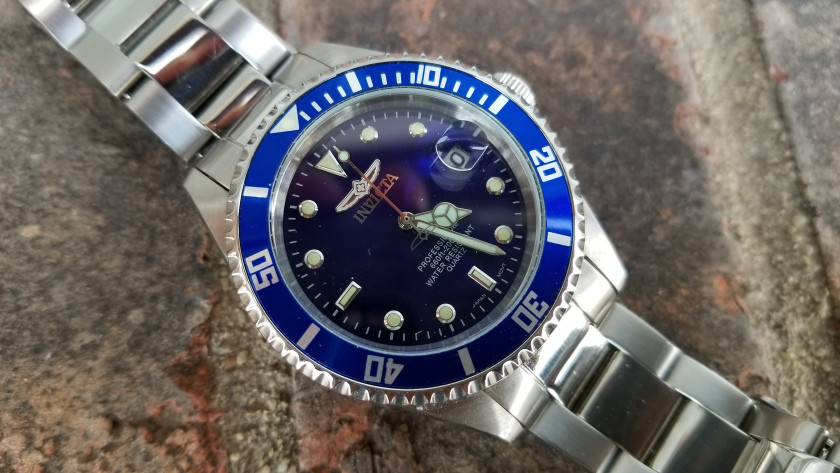 INVICTA Pro Diver Quartz Blue Dial Stainless Steel Men's Watch