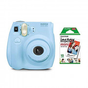 Fujifilm Instax Mini 7s - Ice Blue Instant Camera Bundle