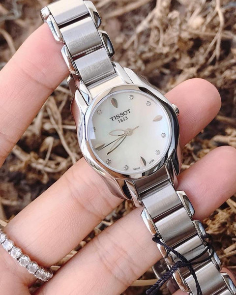 TISSOT Trend T-Wave Mother of Pearl Dial Diamond Ladies Watch