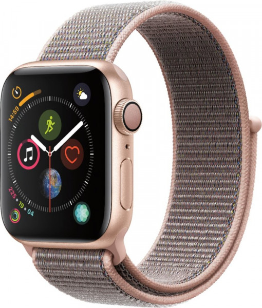 Apple Watch Series 4 (GPS) 40mm Gold Aluminum Case with Pink Sand Sport Loop