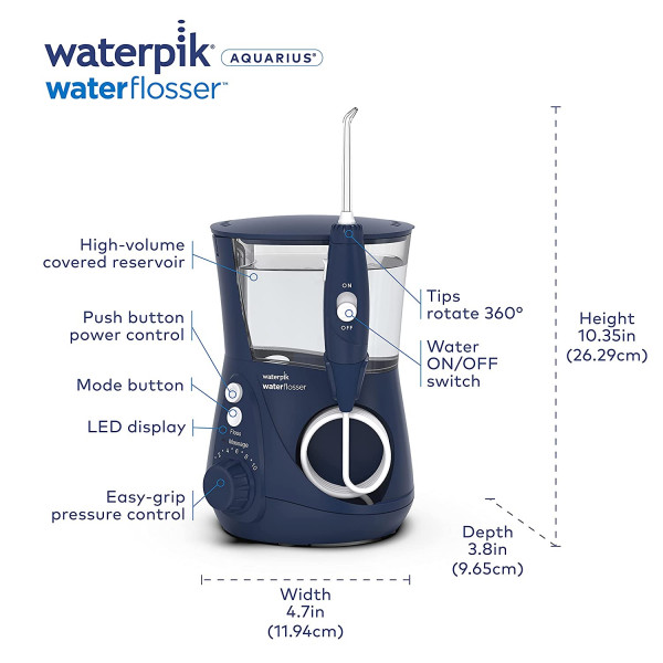 Máy tăm nước Waterpik Aquarius Professional, WP-663, Blue