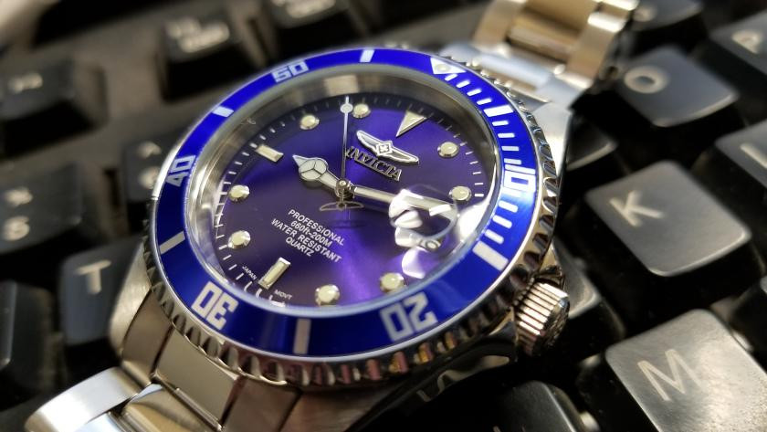 INVICTA Pro Diver Quartz Blue Dial Stainless Steel Men's Watch