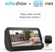 Echo Show 5 with Blink Mini Indoor Smart Security Camera, 1080 HD with Motion Detection