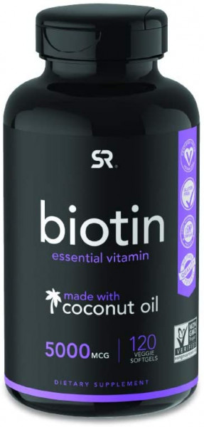 Viên uống Biotin 5000 Mcg Hỗ Trợ Mọc Tóc, Giúp Móng Khỏe, 120 Viên