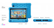 Fire HD 8 Kids Edition Tablet, 8" HD display, 32 GB, Blue Kid-Proof Case