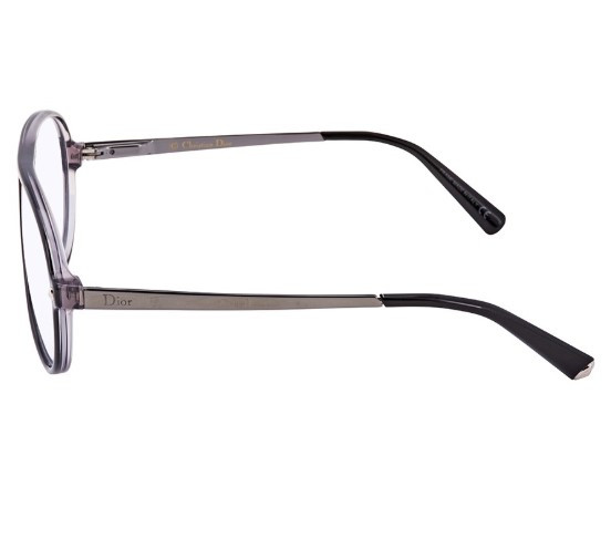 DIOR Gray Pearl Ruthenium Unisex Pilot Eyeglasses