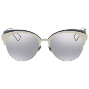 DIOR Grey Silver Cat Eye Ladies Sunglasses