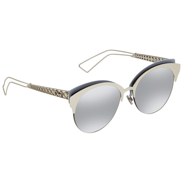 DIOR Grey Silver Cat Eye Ladies Sunglasses