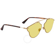 DIOR Yellow Solid Aviator Unisex Sunglasses DIORSOREALPOP 000/HO 59