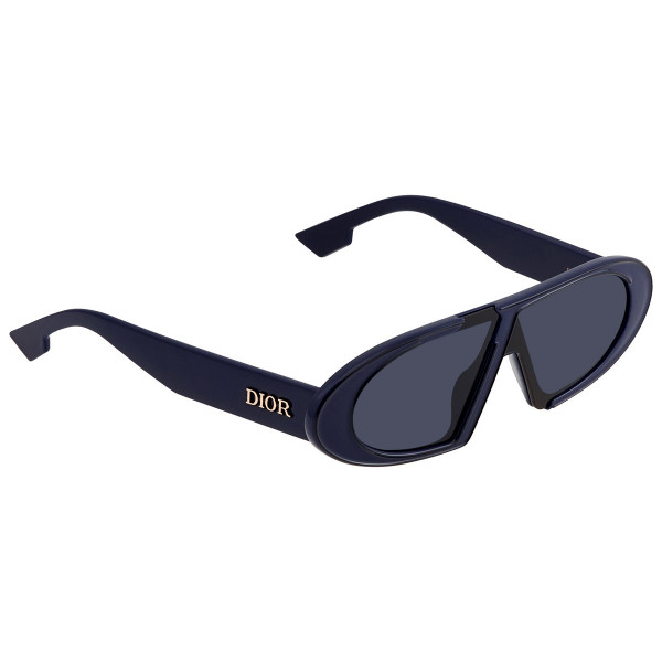DIOR Blue Mirror Shaded Geometric Sunglasses