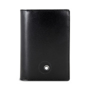 Montblanc Business Card Gusset Leather Wallet - Black