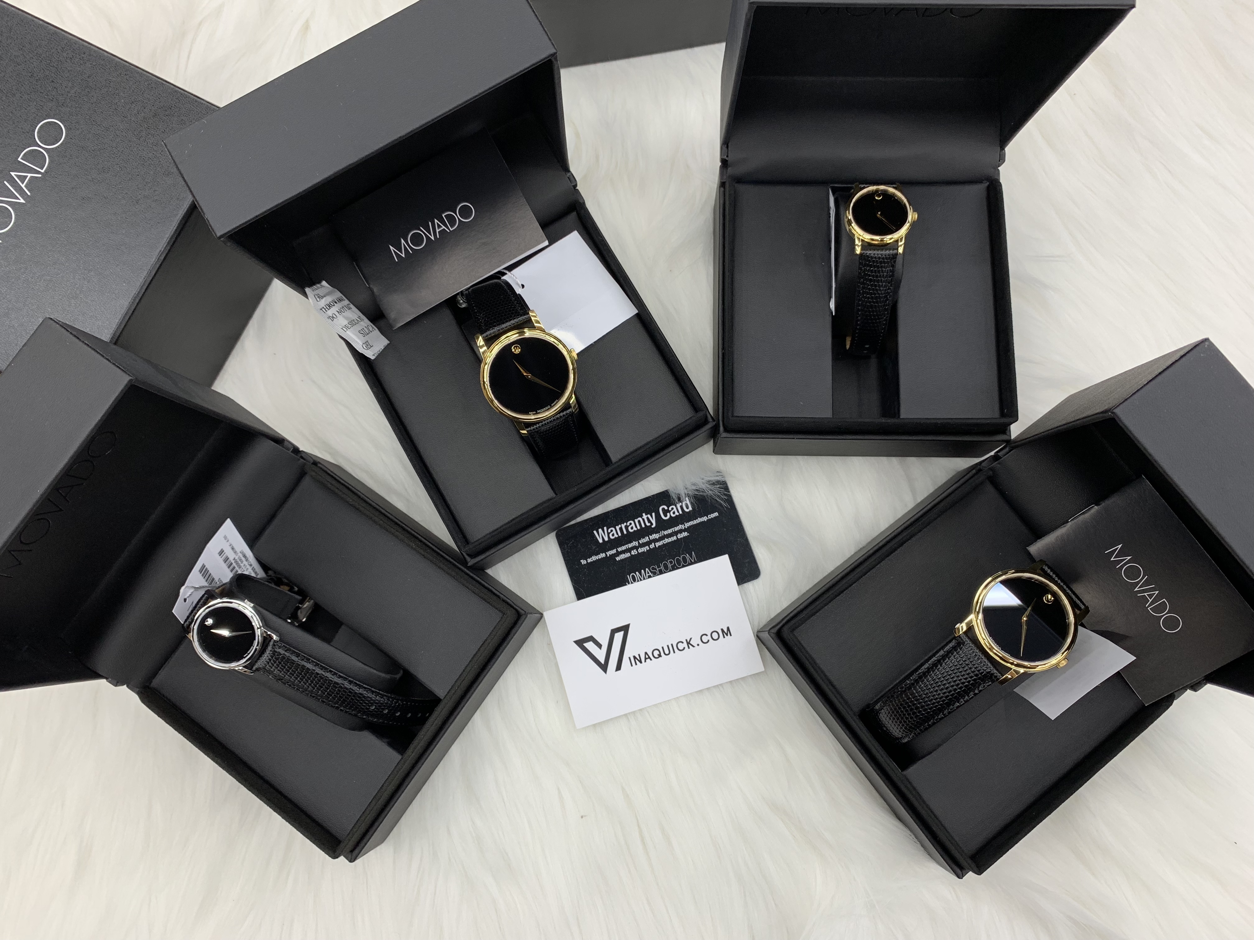 MOVADO Museum Classic Black Dial Black Leather Ladies Watch