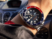 SEIKO Divers Automatic Pepsi Bezel Navy Blue Dial Men's Watch