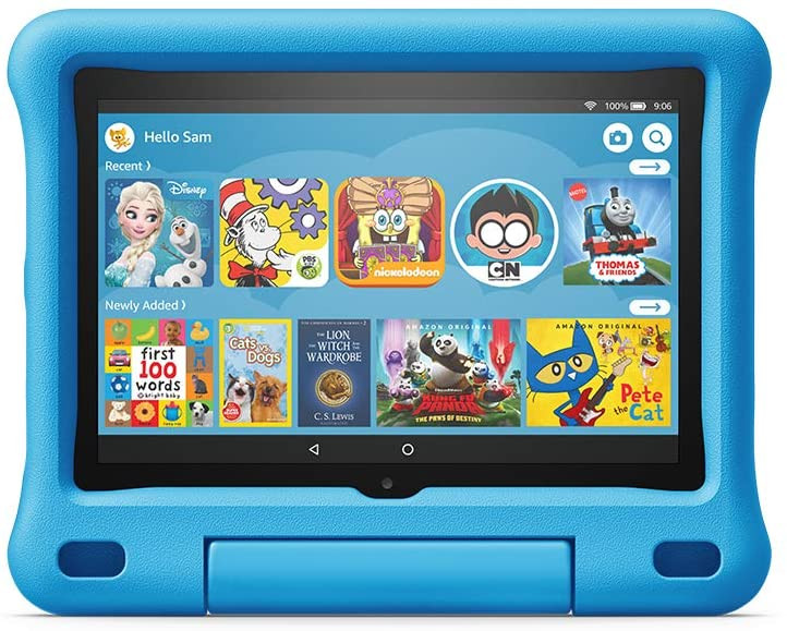 Fire HD 8 Kids Edition Tablet, 8" HD display, 32 GB, Blue Kid-Proof Case