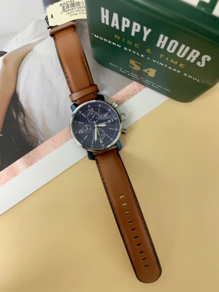 fossil  Rhett Chronograph Brown Leather Watch