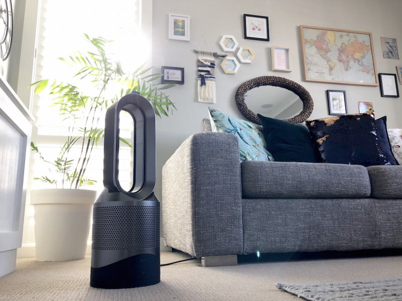 Dyson Hot + Cool™ fan heater in black/nickel.