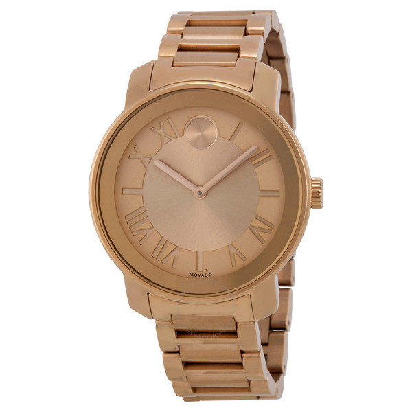 MOVADO Bold Rose Dial Rose Gold-tone Unisex Watch