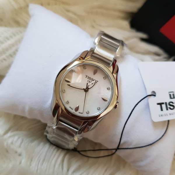 TISSOT Trend T-Wave Mother of Pearl Dial Diamond Ladies Watch