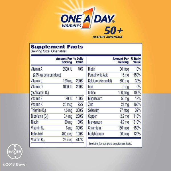 One A Day Women’s 50+ Healthy Advantage Multivitamin, 300 Viên