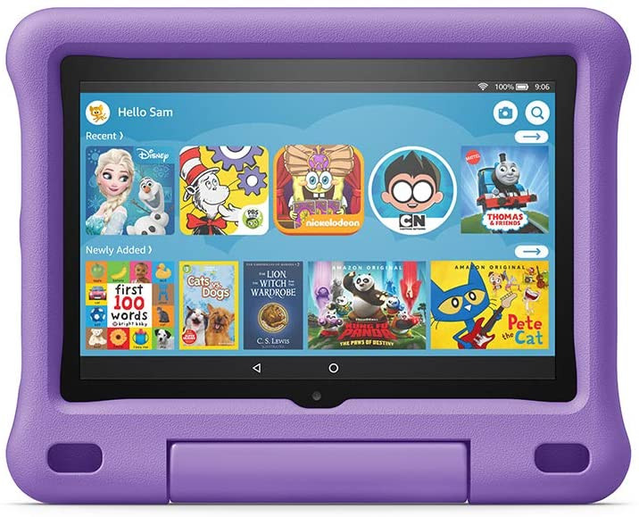 Fire HD 8 Kids Edition Tablet, 8" HD display, 32 GB, Purple Kid-Proof Case
