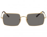 Ray Ban Unisex Dark Grey Rectangle Sunglasses