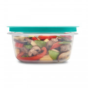 Rubbermaid, Press & Lock Easy Find Lids, Food Storage Containers, Teal, 42-Piece Set