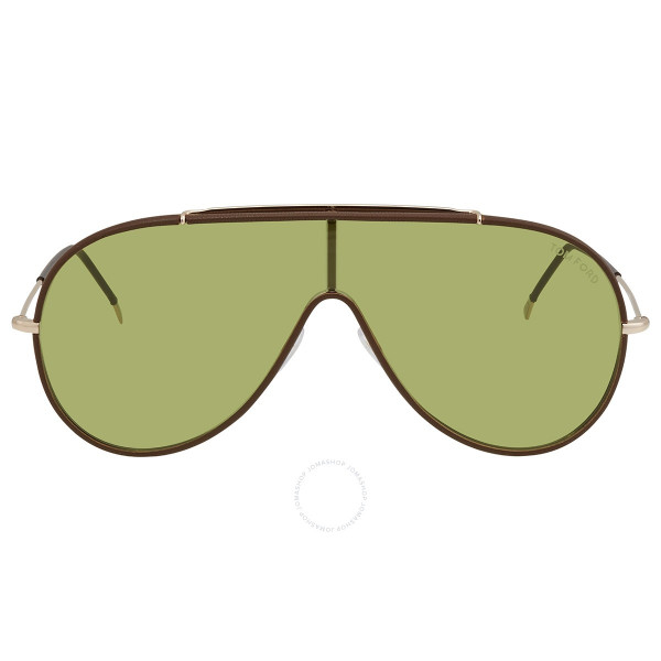TOM FORD Green Shield Sunglasses