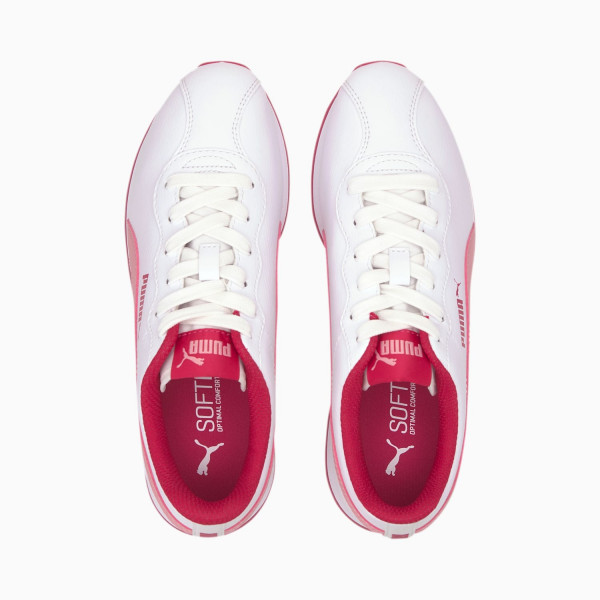 Puma Turin II Sneakers JR, Color: Puma White-Peony, Size 6