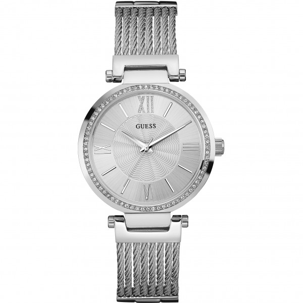 GUESS Soho Crystal Silver Dial Ladies Watch